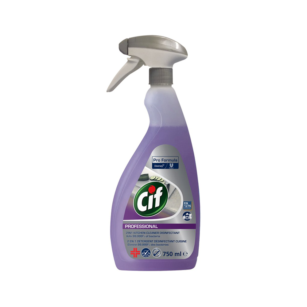 Cif PRO 2in1 Kitchen Cleaner Disinfectant , 750ml