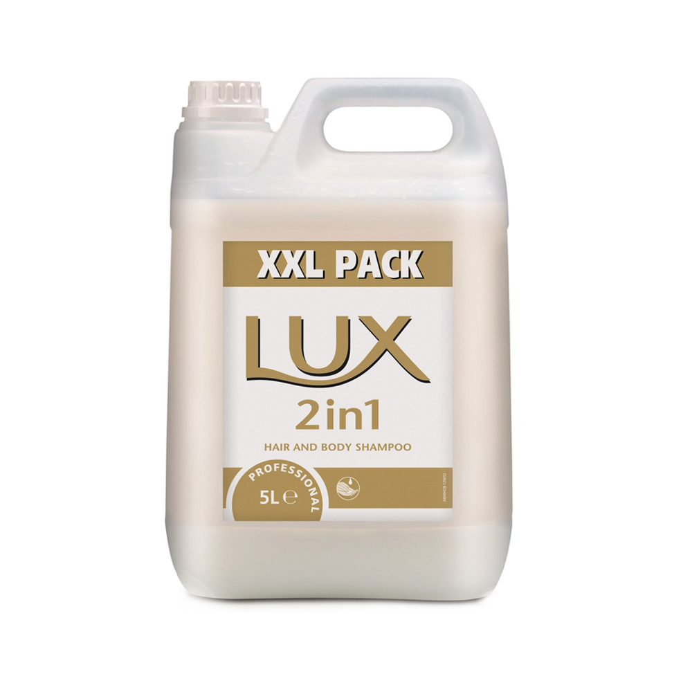 LUX Soft Care 2in1 Hair and Body Shampoo, 5L