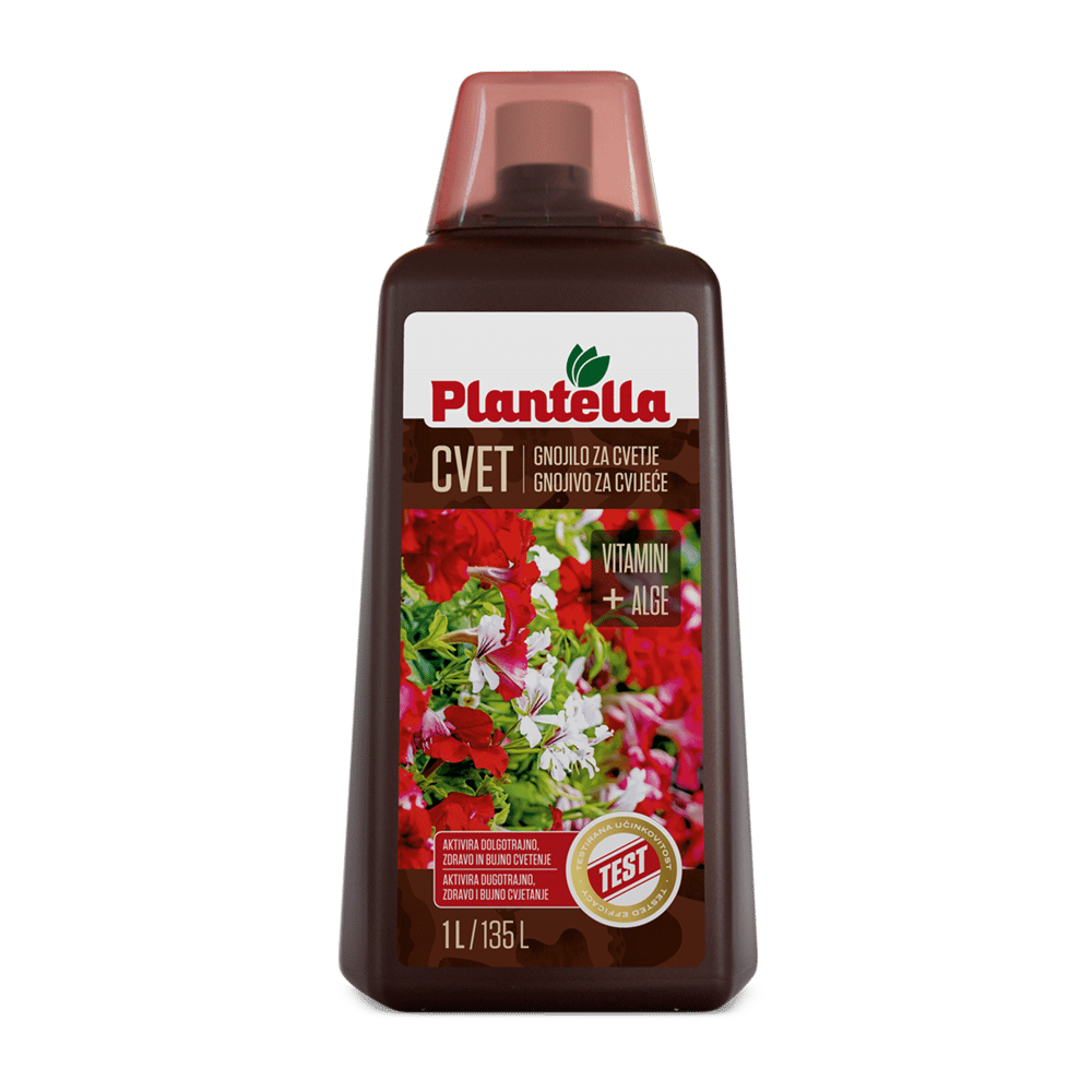 Plantella течно ѓубриво за цветни растенија, 1L