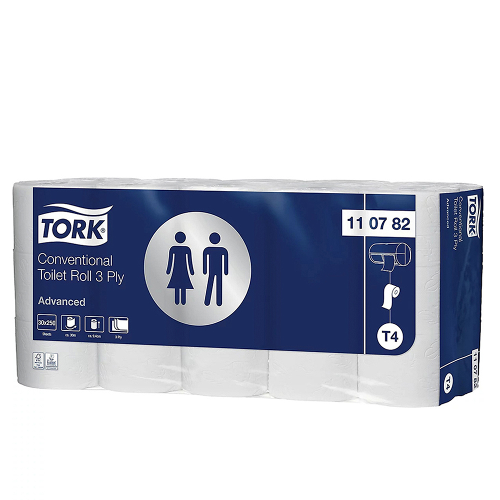 TORK Conventional Toilet Roll – трослојна тоалетна хартија