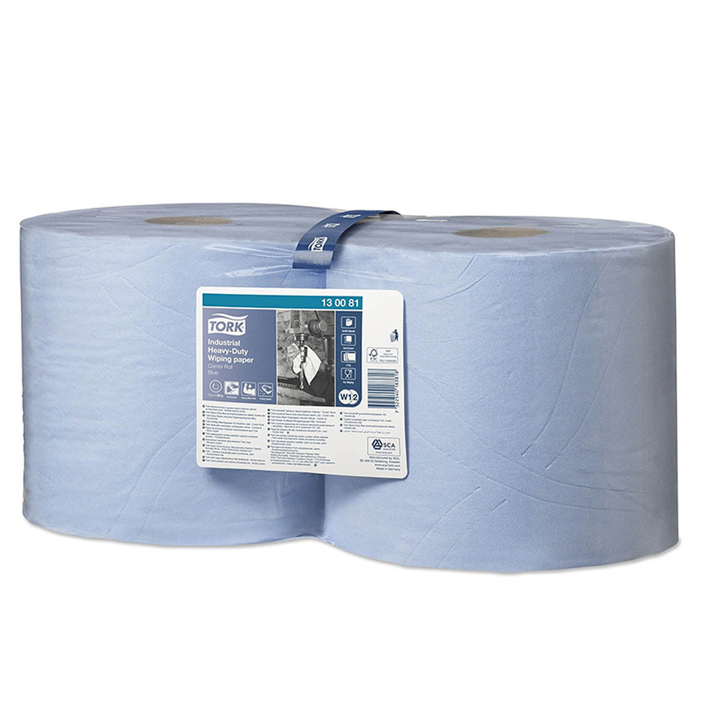 TORK Industrial Heavy Duty Wipe Paper 3ply W1/W2